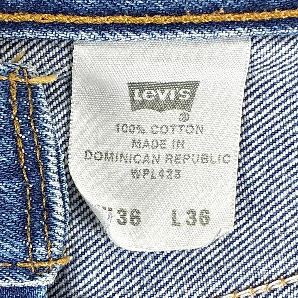 VTG Levis 501 XX Jeans Mens 36x36 (34x33) Faded Whiskered Button Fly Classic